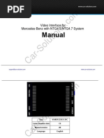 Video Interface Mercedes-Benz Ntg4.5-7 Manual