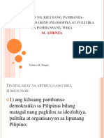 Filipino NG Kilusang Pambansa-Demokratiko (KPD) Pilosopiya