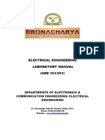 Electrical Engineering Laboratory Manual (NEE 151/251)