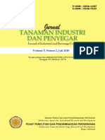 JURNAL TANAMAN INDUSTRI DAN PENYEGAR