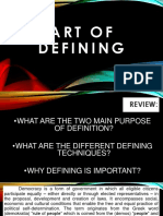 Art of Defining A Concept