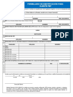 Fa 007-002 Formulario de Identificacion para Clientes Peps