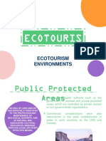 Ecotouris M: Ecotourism Environments
