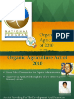 Organic Agriculture Act of 2010