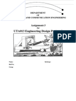 UTA013 Engineering Design Project-I: Assignment-3