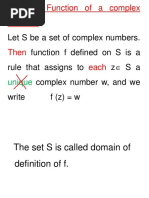 Sec 12: Function of A Complex Variable