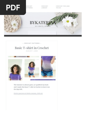Basic t Shirt in Crochet