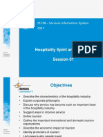 Course: Z1748 - Services Information System Year: 2017: Hospitality Spirit and Tourism Session 01