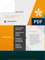 SENA Bilingue 2016-2018 Info para Inducción