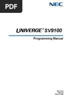 NEC SV9100 Programming Manual PDF