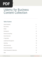 Udemi For Business Course List