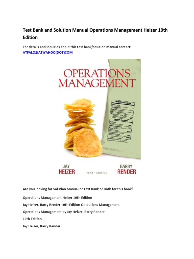 Operations management intelligence overview