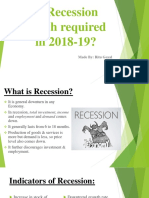 Is Recession Watch Required in 2018-19