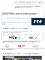 Add MITx Credentials To Resume and LinkedIn PDF