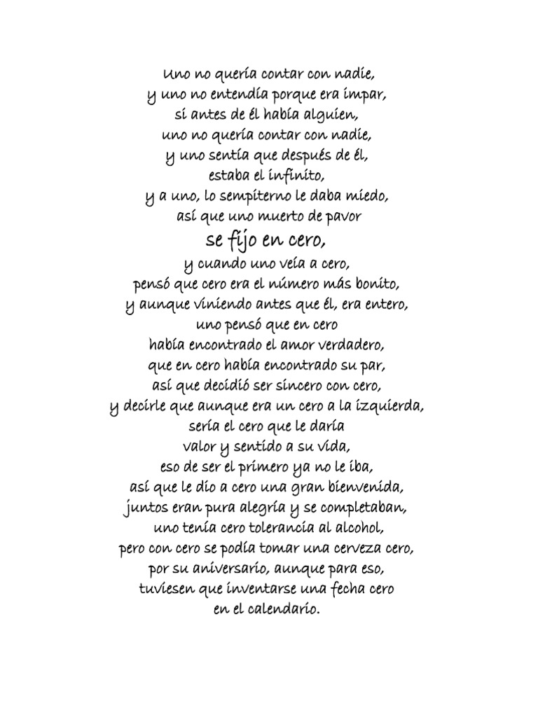 Poema Cero y Uno PDF PDF