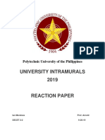 University Intramurals 2019: Polytechnic University of The Philippines