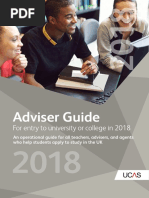 Adviser Guide: For Entry To University or College in 2018