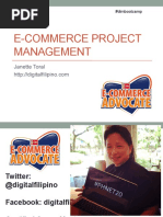 E Commerce Project Management 140427234146 Phpapp01 PDF