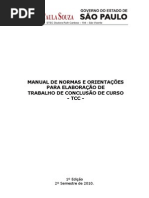 MANUAL DE ELABORAÇÃO TCC