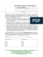 Autorizacao para Pesquisa Cadastral Pessoa Juridica