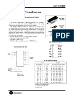 1-Of-8 Decoder/Demultiplexer: SL74HC138