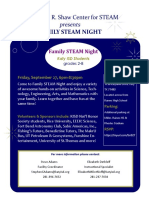 rsc - family steam night flyer - 9-27