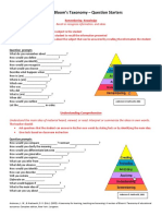 Bloomer's Taxonomy