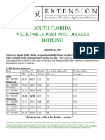 South Florida Vegetable Pest and disease Hotline for September 22, 2019