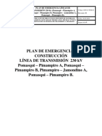 Plan de Emergencias LT 230 Kv
