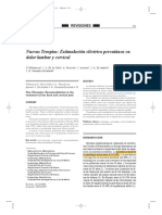 Estimulación Eléctrica Percutánea en Dolor Lumbar y Cervical