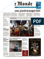 Journal Le Monde Du Dimanche 15 Et Lundi 16 Septembre 2019
