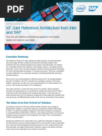 IoT Joint Reference Architecture From Intel and SAP