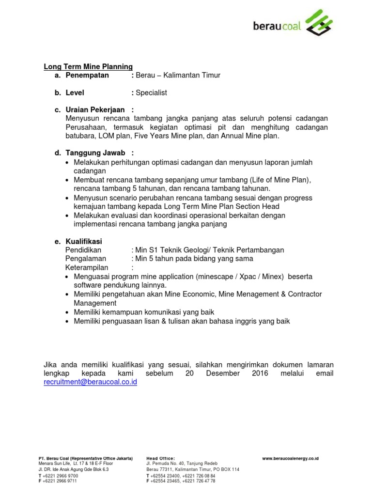 Long Term Mine Planning Pdf Pdf