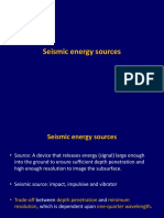 Seismic Sources Compared