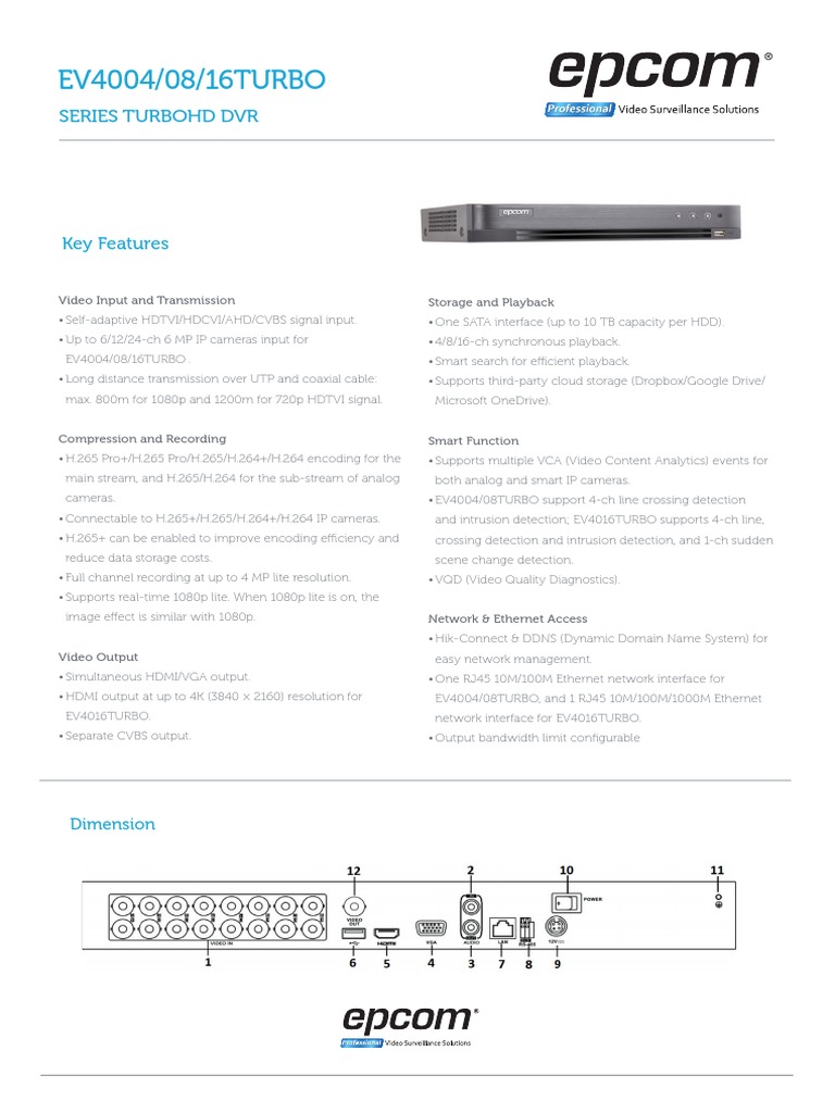 Epcom | PDF | Video | Hdmi