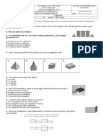 Prueba - Matematica Cuerpos Geometricos