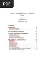 Modern Math For Elementary Schoolers - Volume I