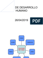Clase No. 8-9 Calidad de Vida e Índice de Desarrollo Humano. 19 y 26 de Abril-2019 3er Corte