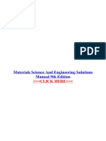 Materials Science and Engineering Solutions Manual 9th Edition