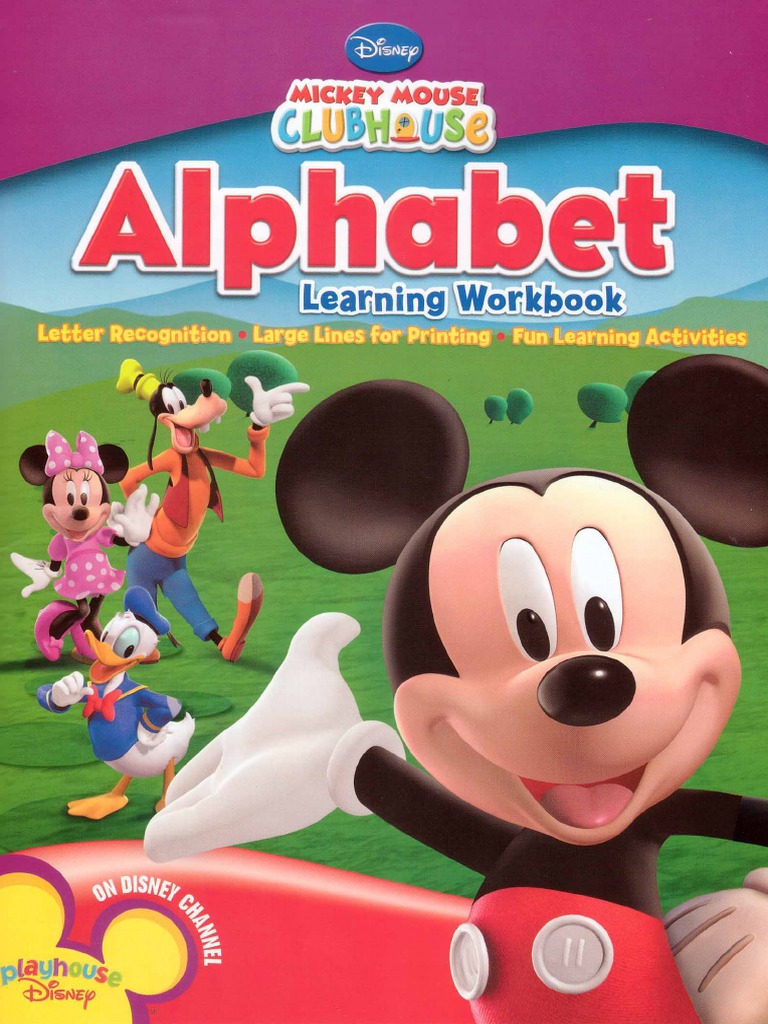 mickey mouse clubhouse alphabet learning workbookpdf