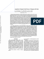 Catalytic Decomposition of Isopropyl Alcohol on Manganese Oxide