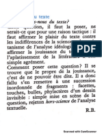 BARTHES Plaisir Du Texte Referencias e Paratextos