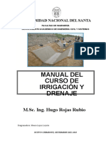 Manual de Irrigacion y Drenaje. Hugo Roj