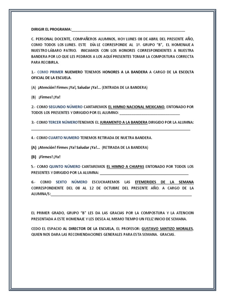Formato De Homenajes PDF