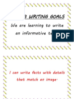 Year 3 Writing Goals