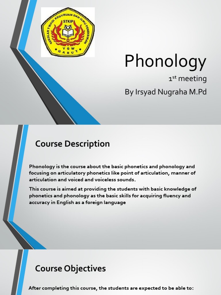 1st Meeting Phonology PDF