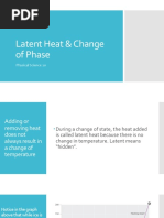 Latent Heat of Fusion Vaporization