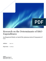 Research On The Determinants of R&D Expenditures - LulLin Lu