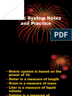 Metric System Notes and Practice