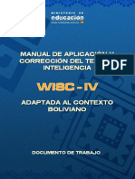 Manual de Aplicacion y Correccion Del Test de Inteligencia WISC